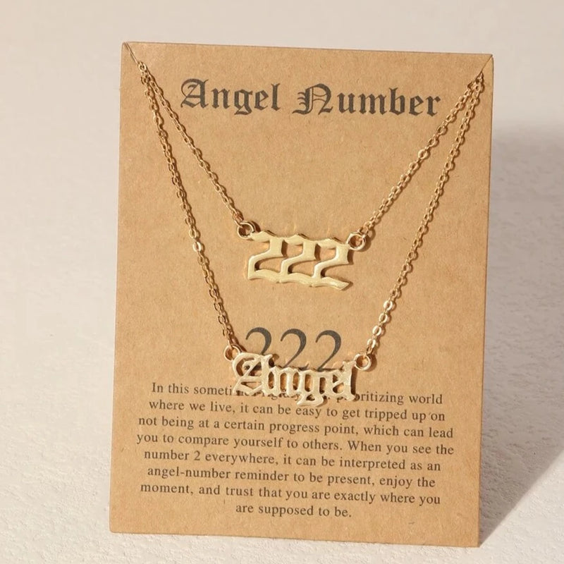 ANGELIC NUMBER NECKLACE - GOLD