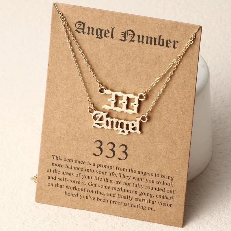 ANGELIC NUMBER NECKLACE - GOLD