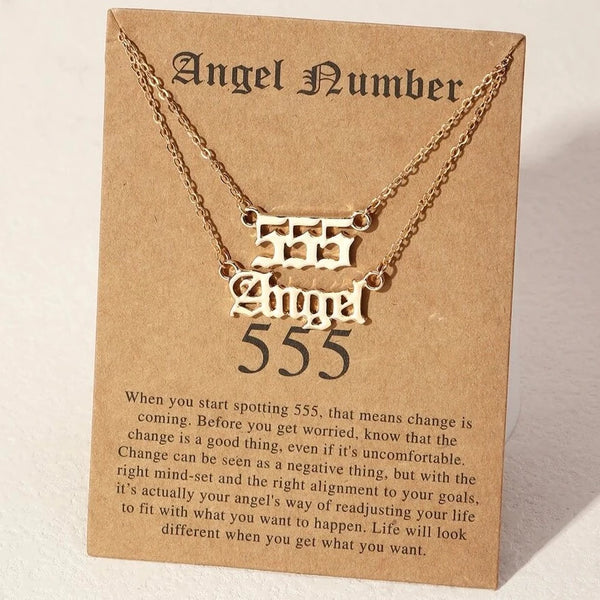 ANGELIC NUMBER NECKLACE - GOLD