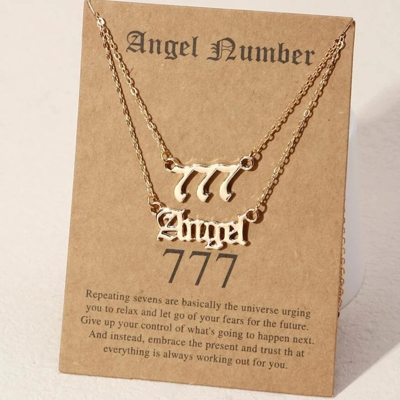 ANGELIC NUMBER NECKLACE - GOLD