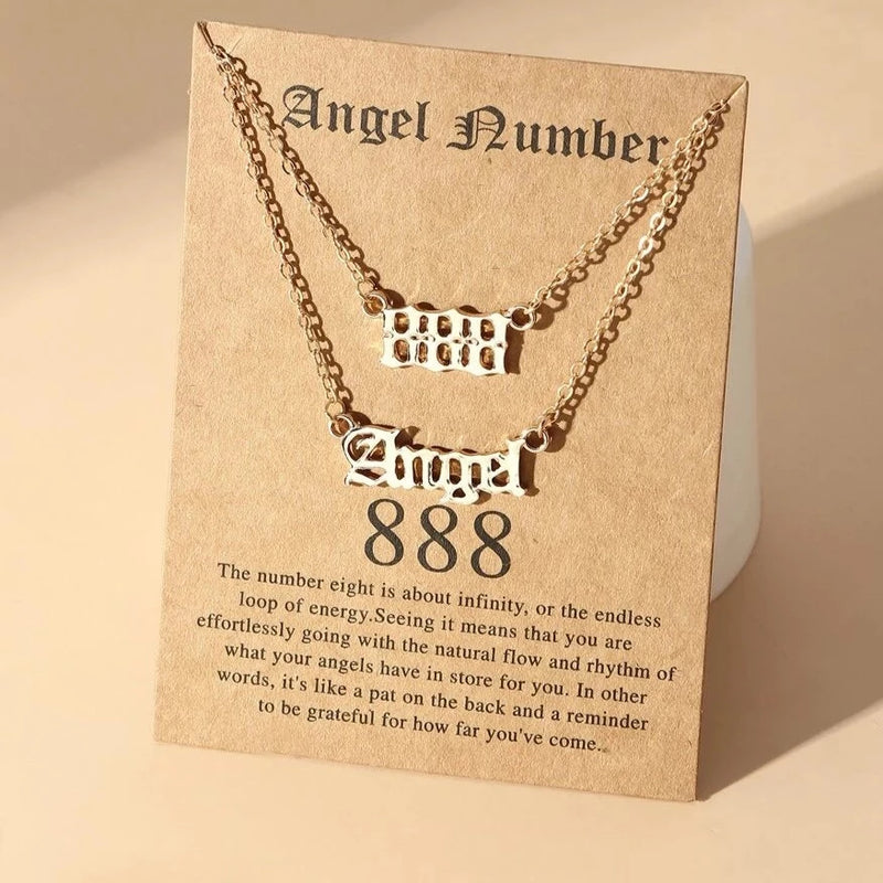 ANGELIC NUMBER NECKLACE - GOLD